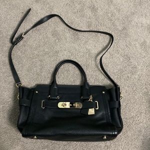 Black coach handbag